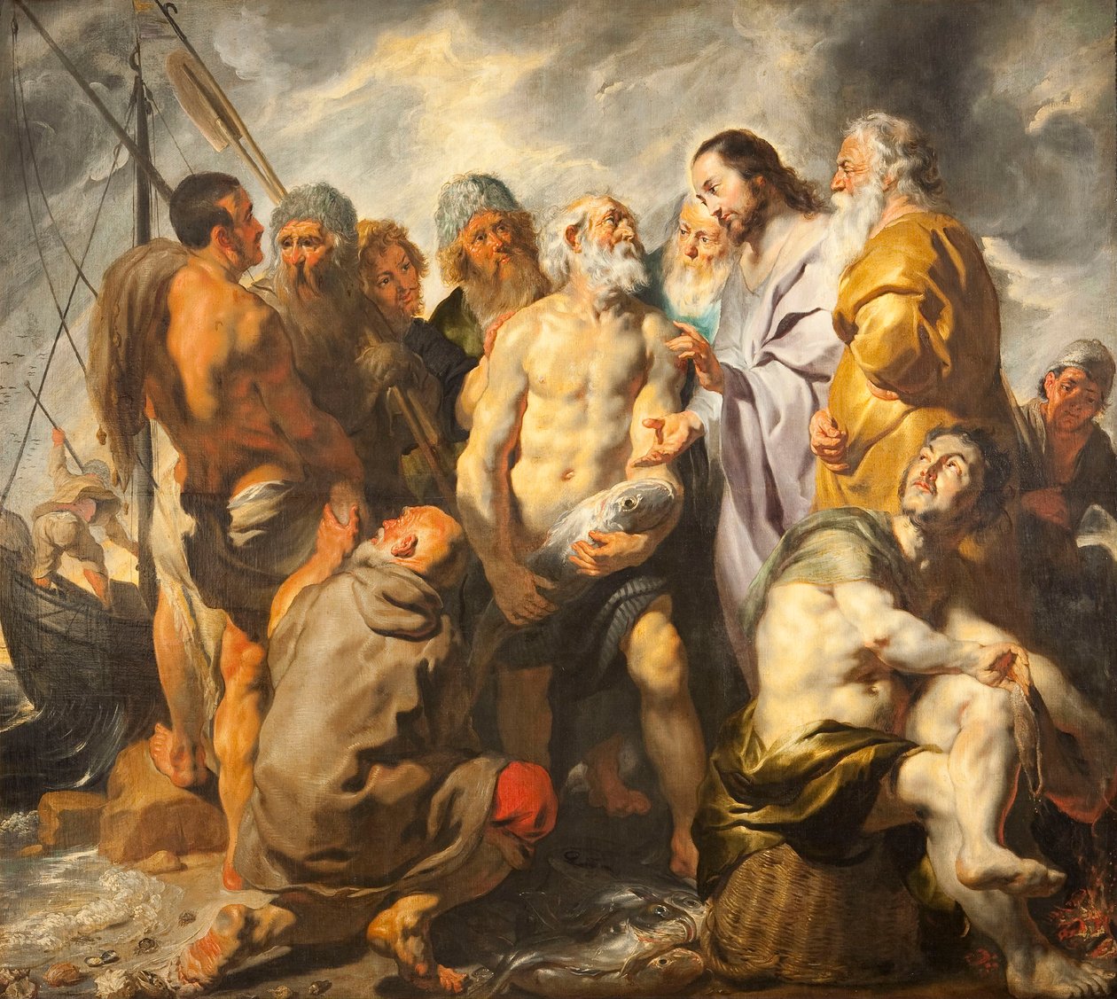 تعيين بطرس رئيساً لرعاة الكنيسة ، ج. 1616-1617. بواسطة يعقوب جوردان