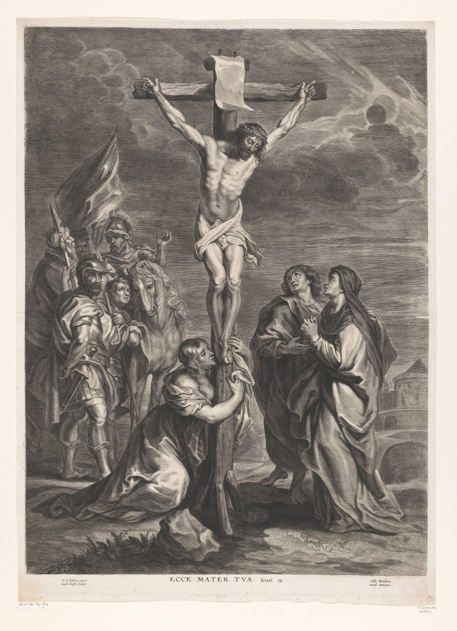 المسيح على الصليب Ecce mater tua (العنوان على الكائن) بواسطة يعقوب نيفس