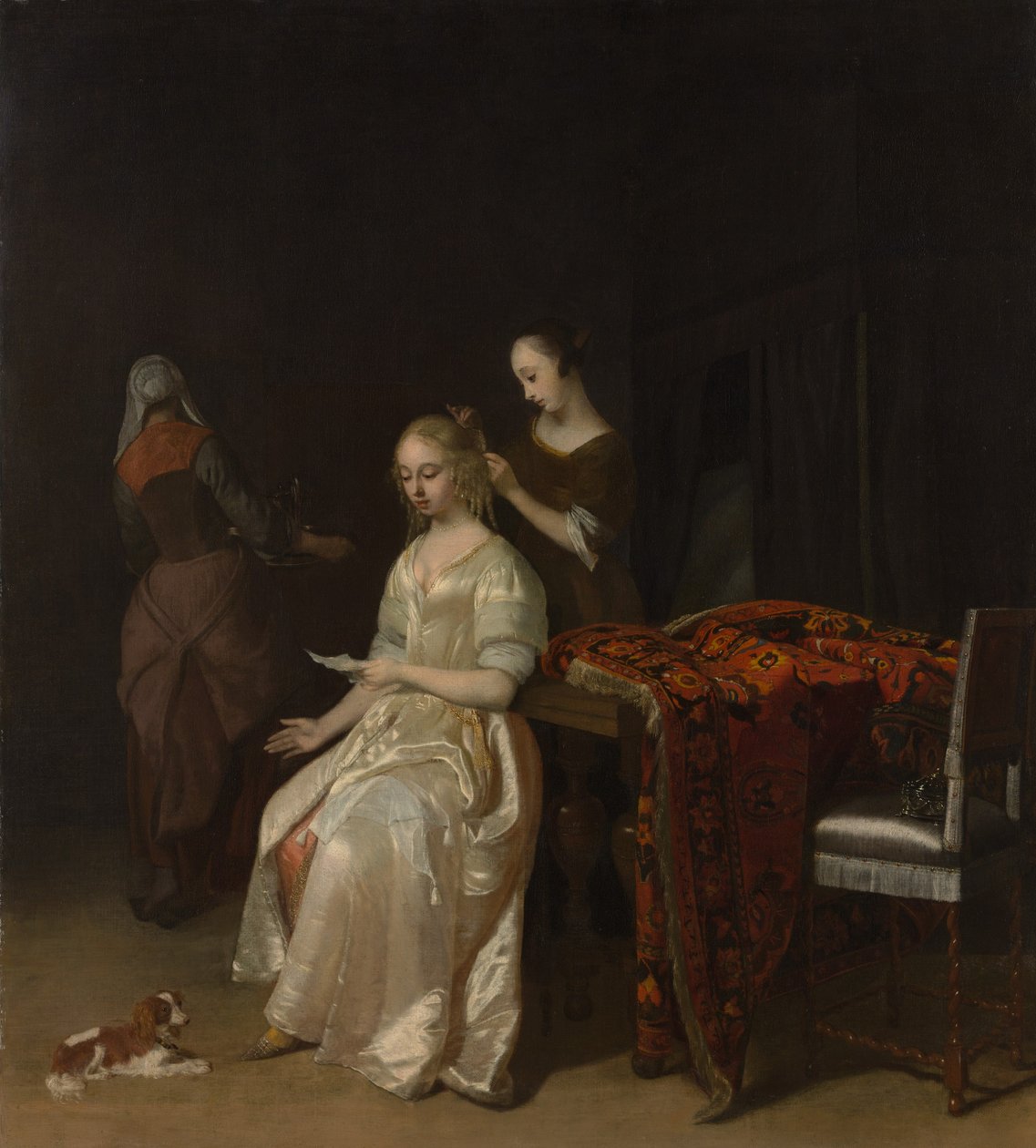 رسالة الحب ، أوائل 1670. بواسطة جاكوب لوكاس أوخترفيلت