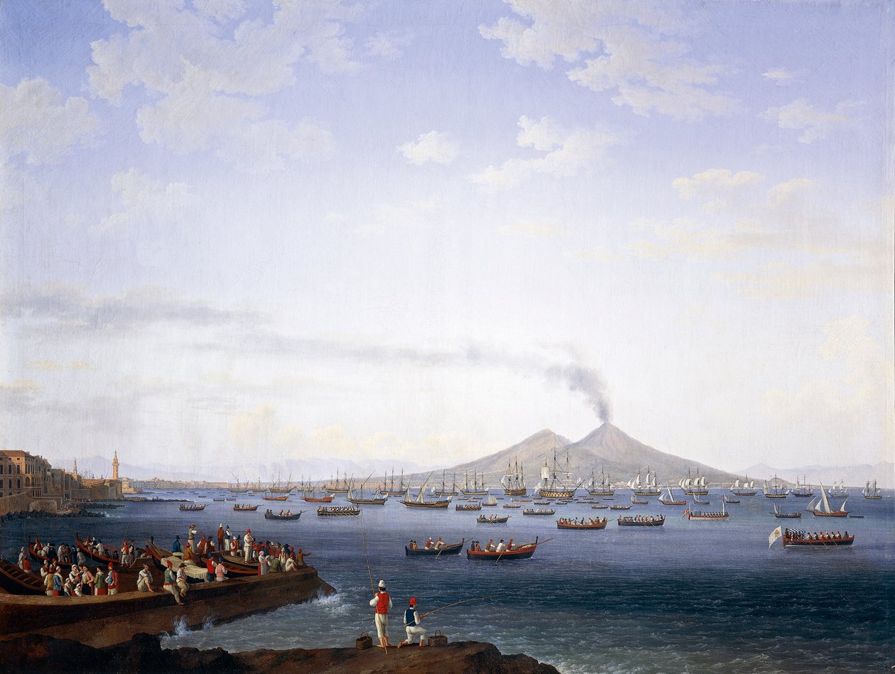 The Return of the Fleet from Algeria to the Bay of Naples بواسطة جاكوب فيليب هاكيرت