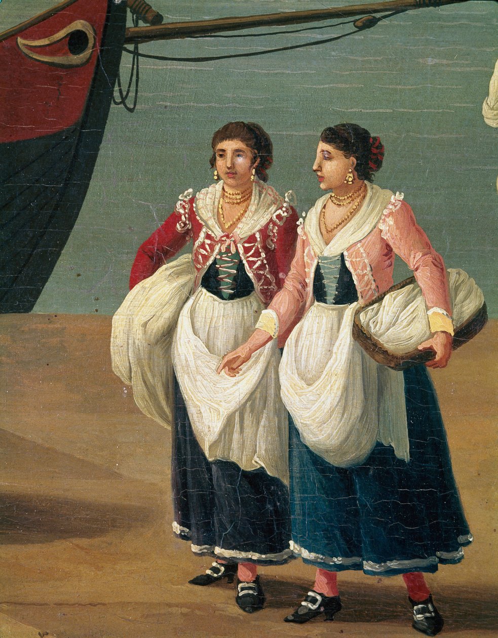 فتاتان صغيرتان من مونوبولي ، بوليا ، إيطاليا (فتيات من مونوبولي) لوحة رسمها جاكوب فيليب هاكيرت ديت هاكيرت ديتالي (1737-1807) نابولي ، متحف ناسيونالي دي سان مارتينو بواسطة جاكوب فيليب هاكيرت