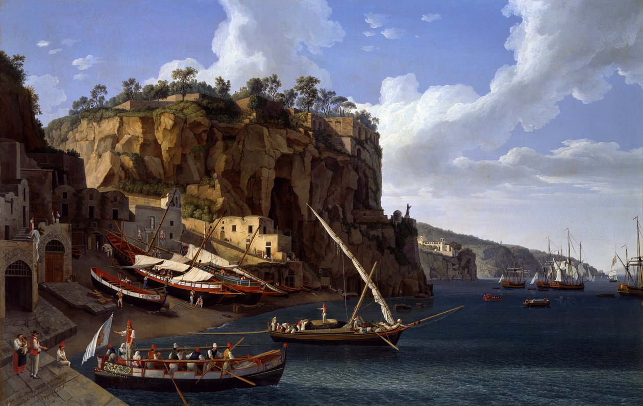 View of the Small Marina at Sorrento بواسطة جاكوب فيليب هاكيرت
