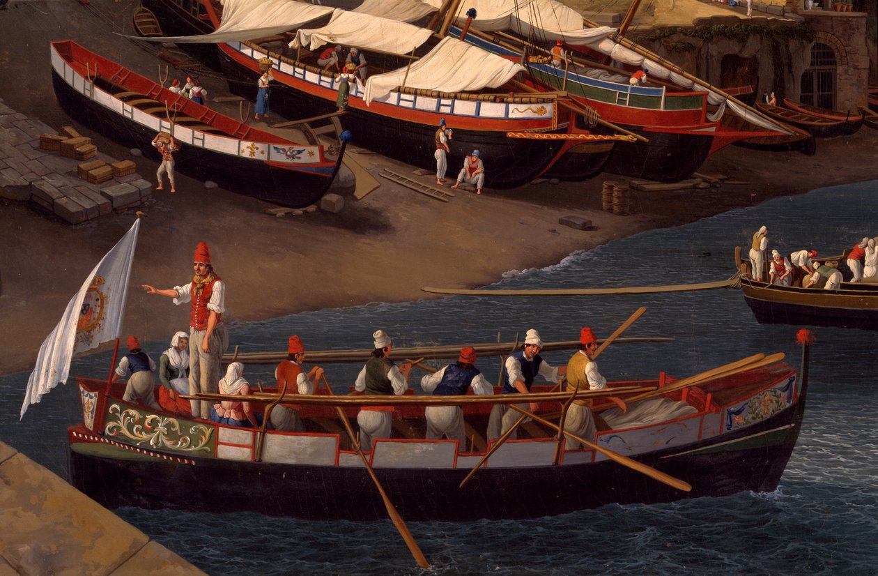 View of the Small Marina at Sorrento بواسطة جاكوب فيليب هاكيرت