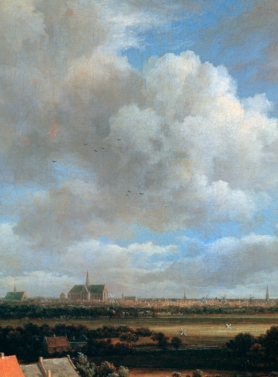 مشهد من هارلم ، التفاصيل ، c1670 بواسطة جاكوب فان روزديل