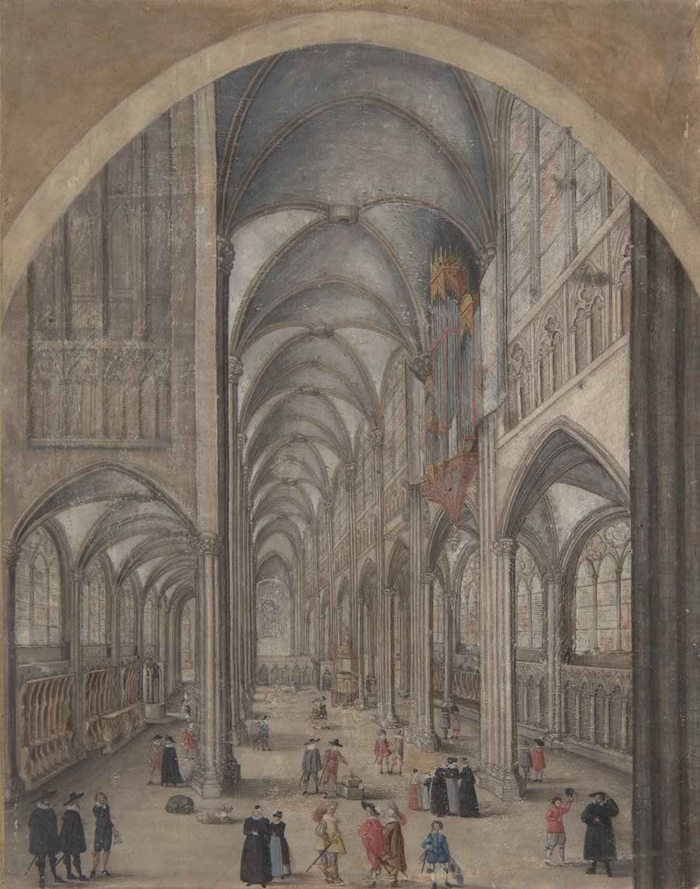 داخل كاتدرائية ستراسبورغ ، كاليفورنيا. 1625 - 30. بواسطة جاكوب فان دير هايدن.