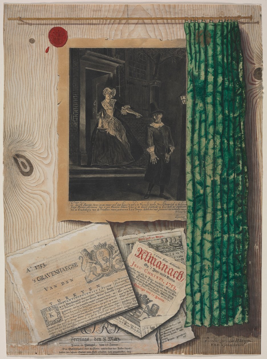 Trompe lOeil Still Life ، c. 1754. بواسطة جاكوبوس كورنيليس ماير