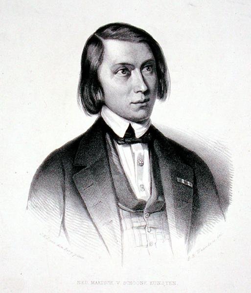 صورة جوزيفوس هيرمانوس فيرهولست (1816-1891) (نقش) بواسطة جاكوبوس إيفراردوس جوزيفوس فان دن (بعد) بيرج