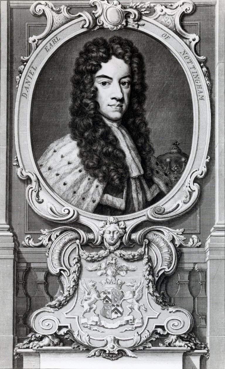 دانيال فينش ، إيرل نوتينجهام الثاني وإيرل وينشلسي السابع (1647-1730) بواسطة يعقوب Houbraken