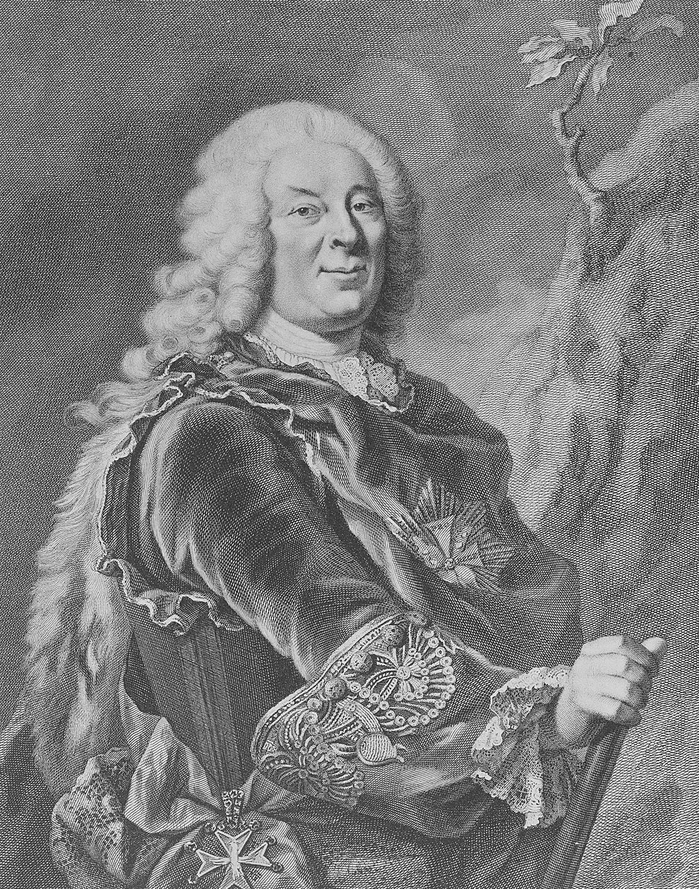 فيلهلم الثامن ، Landgrave of Hesse-Kassel ، 1755 بواسطة يعقوب Houbraken