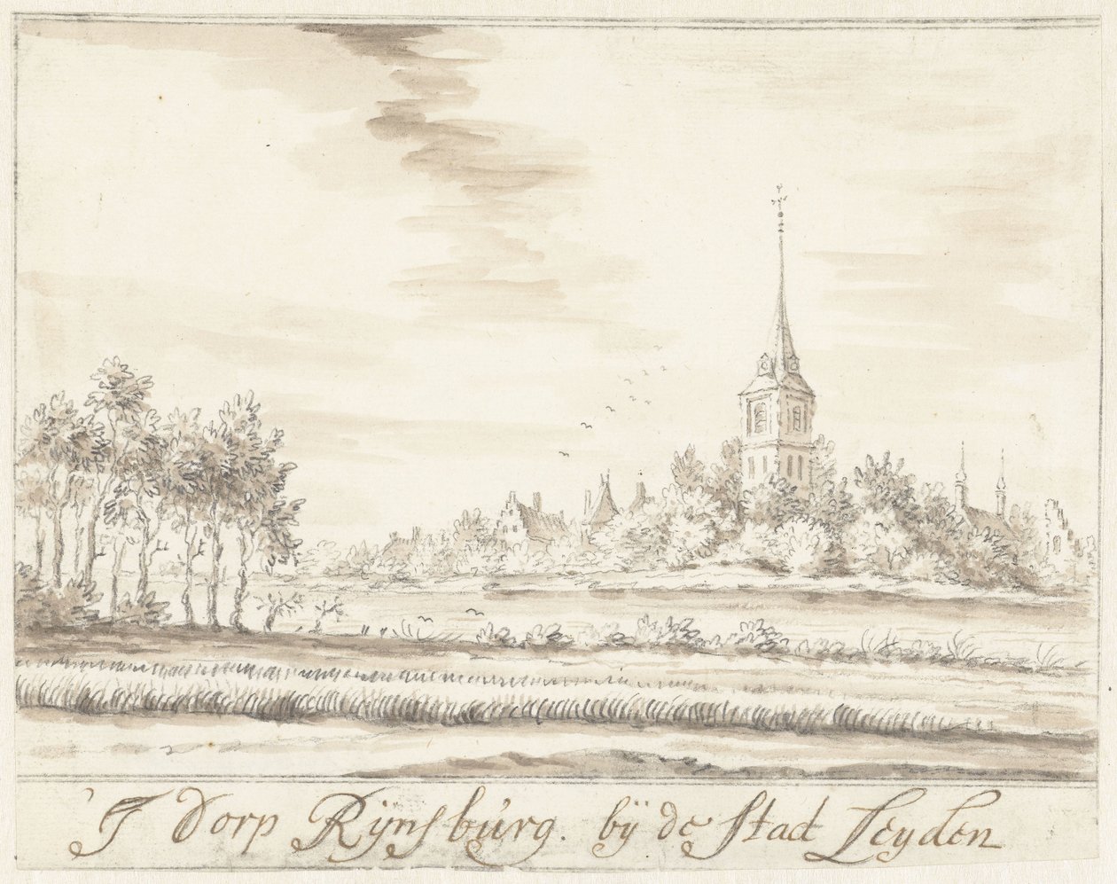قرية Rijnsburg بواسطة Jacobus Stellingwerff