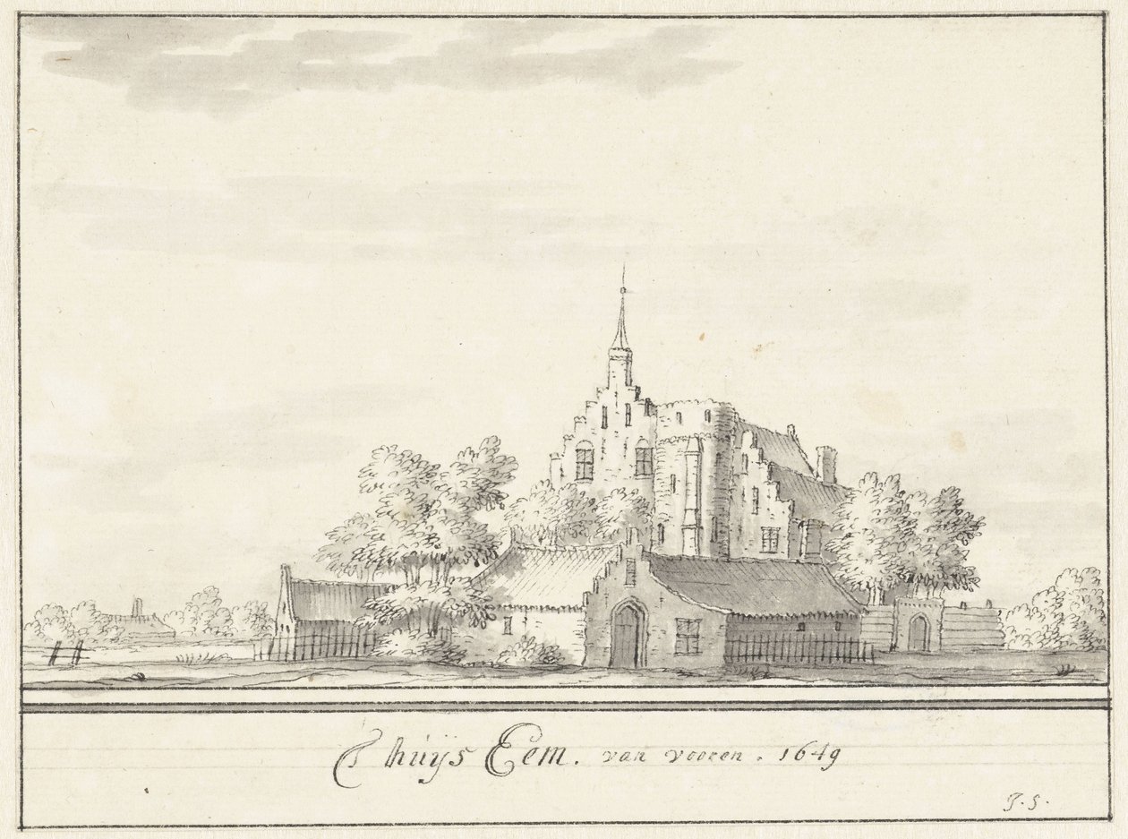 بيت إم منزل إيم ، من الأمام. 1649 (العنوان على البند) بواسطة Jacobus Stellingwerff