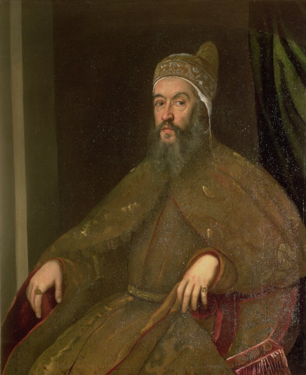 دوجي ألفيس موسينيجو (دوجي من 1570-1577) بواسطة جاكوبو روبوستي تينتوريتو