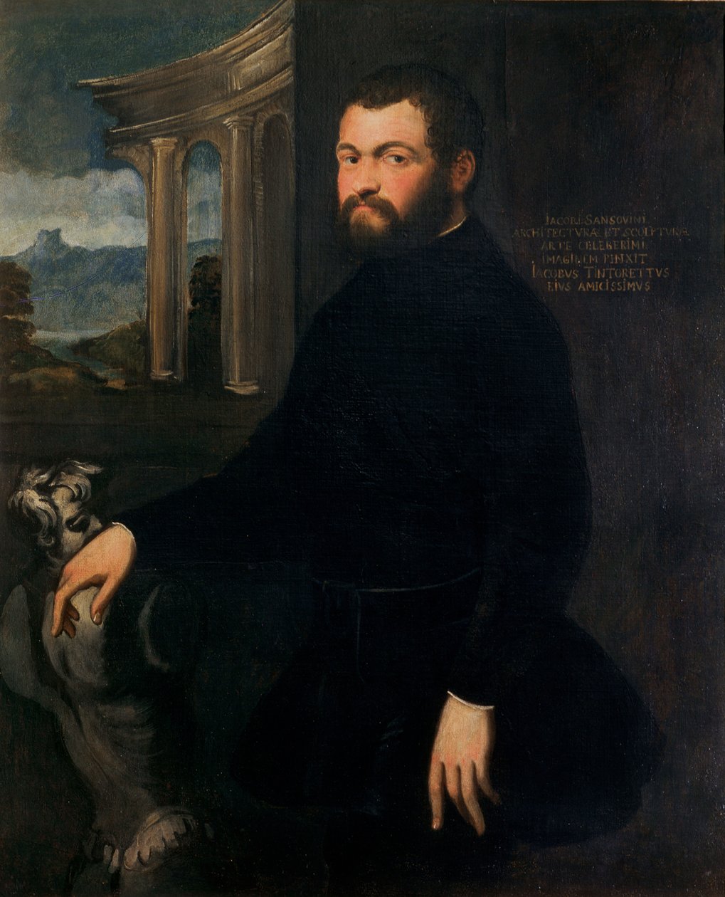 جاكوبو سانسوفينو (1486-1570) ، في الأصل تاتي ، نحات ومهندس دولة في البندقية بواسطة جاكوبو روبوستي تينتوريتو