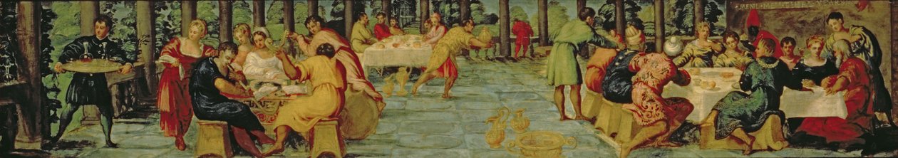 وليمة الملك بلشاصر c.154344 (لوحة) بواسطة جاكوبو روبوستي تينتوريتو