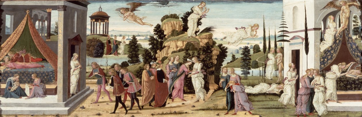 قصة كيوبيد والروح (لوحة) بواسطة Jacopo del Sellaio