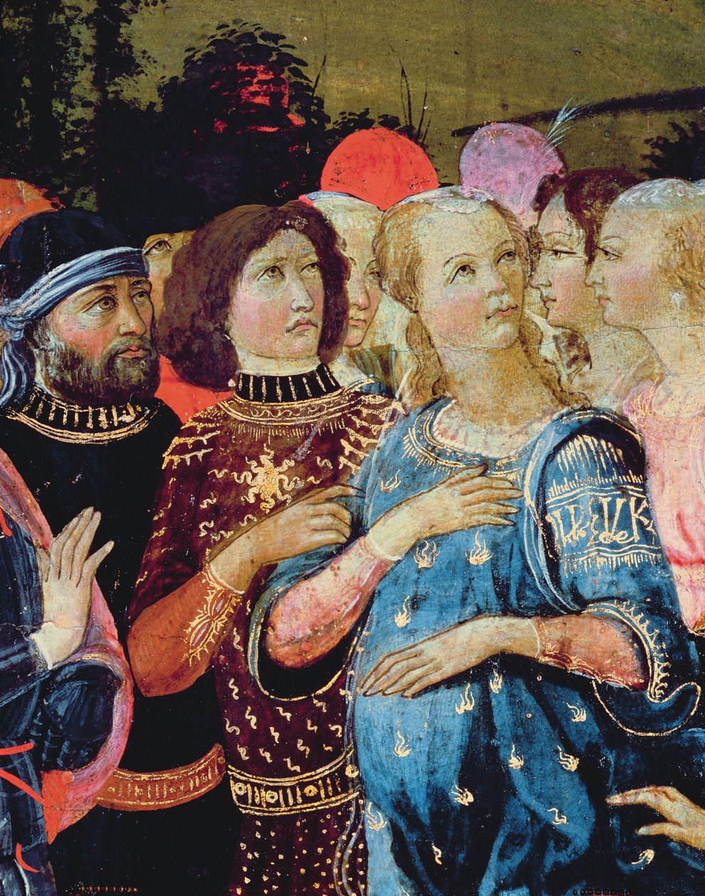 انتصار الحب ، مستوحى من &39;Triumphs&39; بواسطة Petrarch (1304-74) (تفاصيل 194156) بواسطة Jacopo del Sellaio