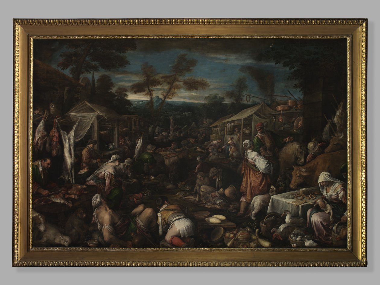 السوق الكبير ، c.1580-85 بواسطة جاكوبو باسانو
