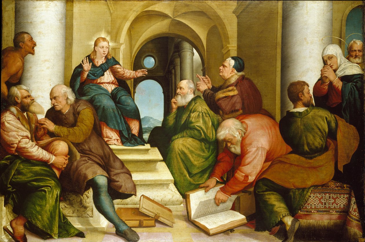 المسيح بين الأطباء 1539 بواسطة Jacopo Bassano il vecchio