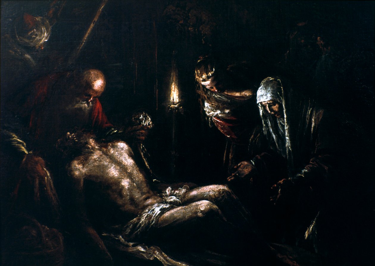 النزول من الصليب ، القرن السادس عشر بواسطة Jacopo Bassano il vecchio