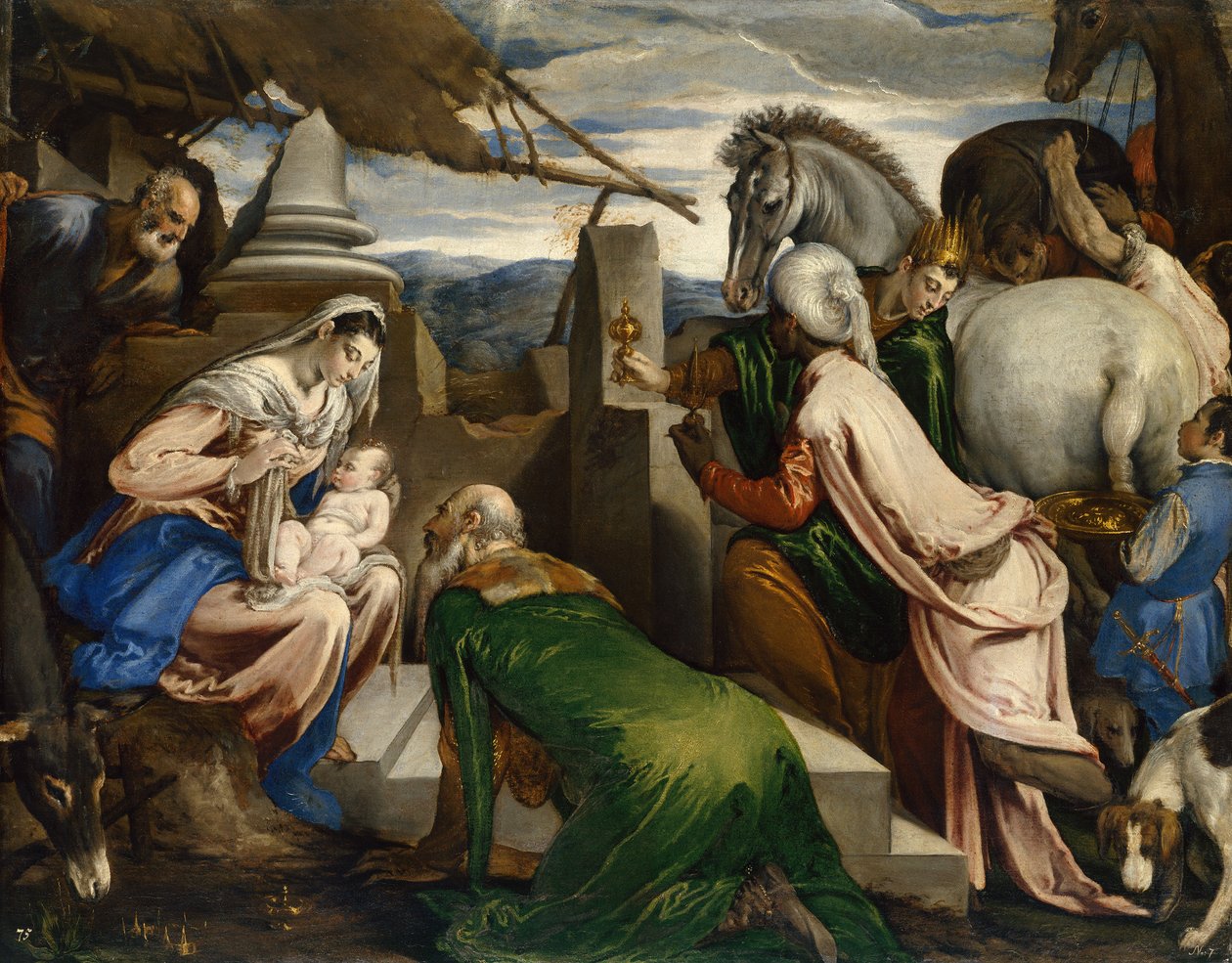 عشق المجوس ، 1555 م بواسطة Jacopo Bassano il vecchio