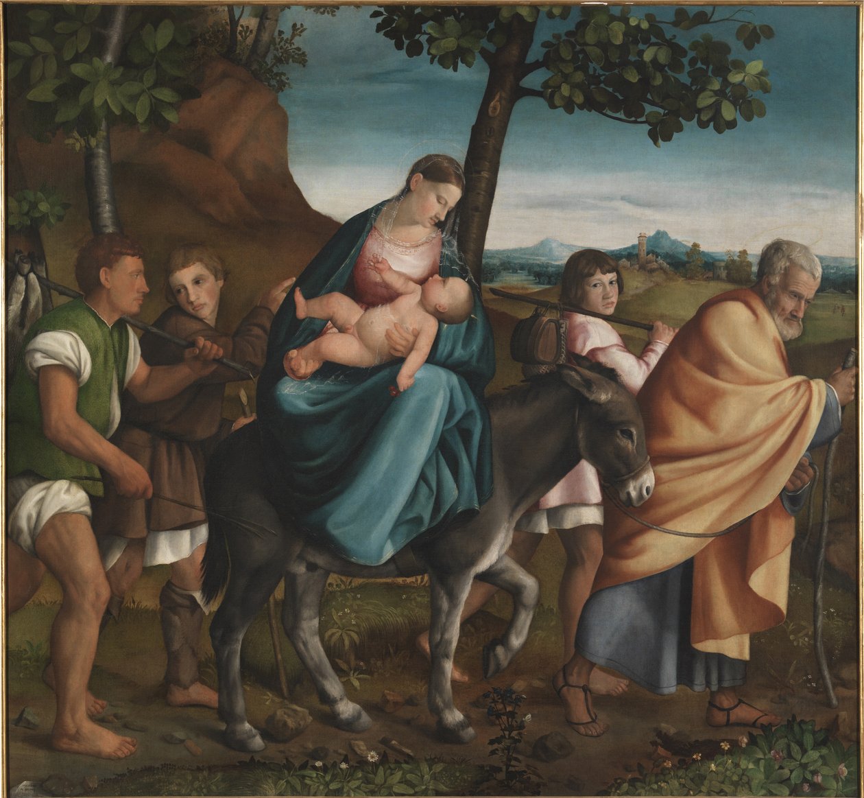 الرحلة إلى مصر ، 1534 بواسطة Jacopo Bassano il vecchio