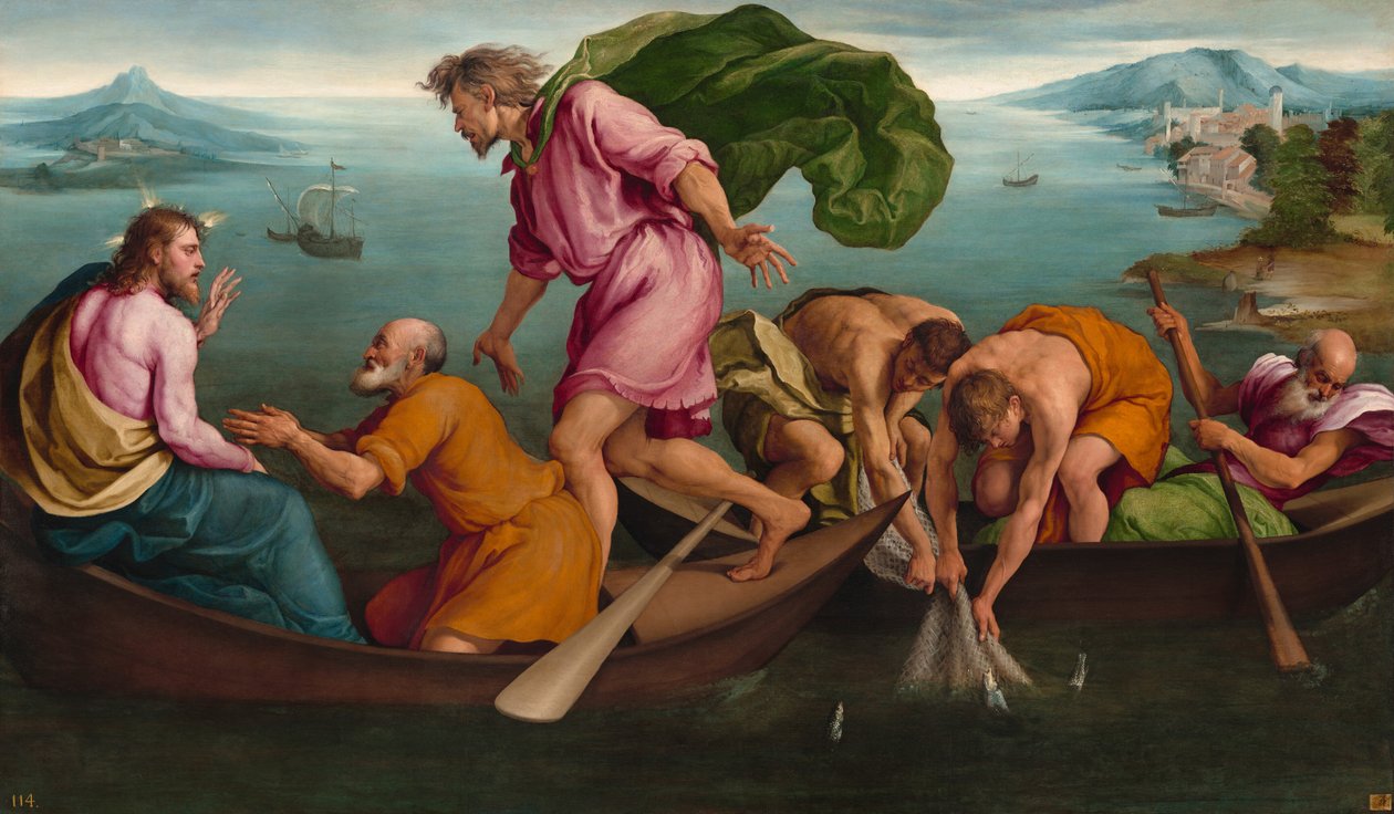 مشروع الأسماك المعجزة ، 1545. بواسطة Jacopo Bassano il vecchio