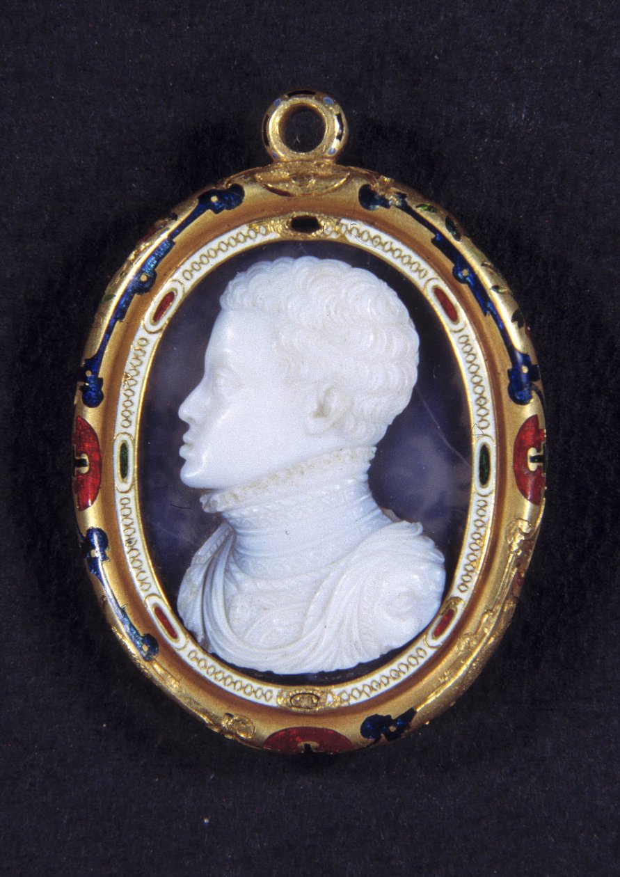 صورة لأمير إسبانيا دون كارلوس (1545-1568). ميدالية كالسيدونى بواسطة جاكوبو نيزولا دا تريتسو