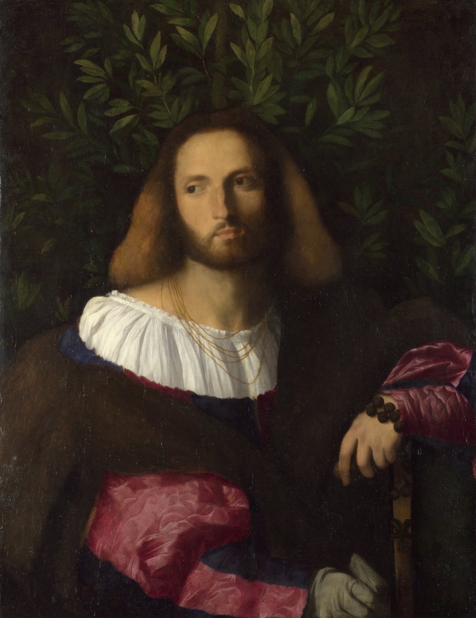 صورة لشاعر لودوفيكو أريوستو ، ج. 1516 بواسطة Jacopo Palma il Vecchio الأكبر