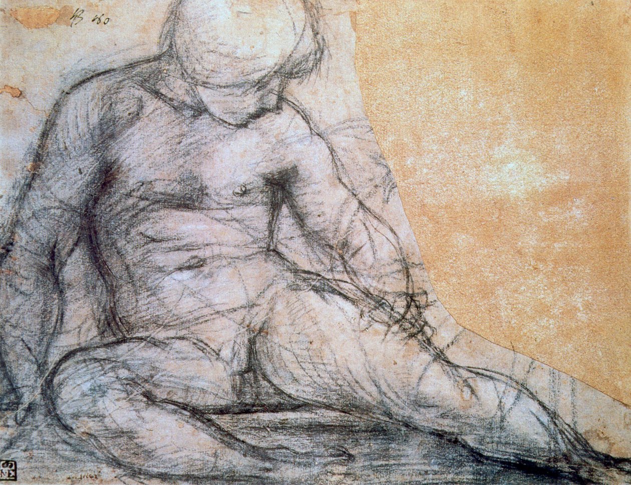الصبي الجالس ، c1514-1557 بواسطة جاكوبو بونتورمو