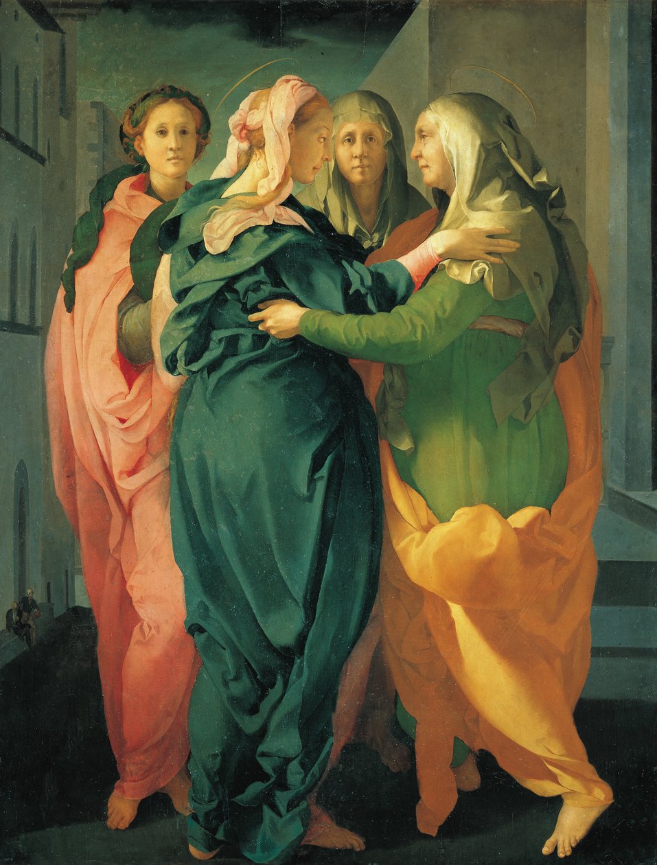 The visitation, c. 1530 (fresco) بواسطة جاكوبو بونتورمو