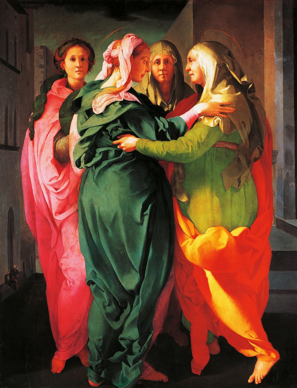 The visitation, c. 1530 (fresco) بواسطة جاكوبو بونتورمو