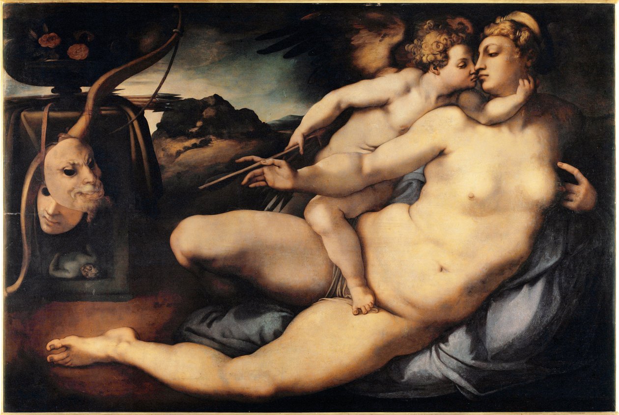 Venus and Cupid (Venus and Cupid) Painting by Jacopo Carrucci dit il Pontormo (Pontormo) (1494-1556) 1532-1534 Dim 128x197 cm Florence, Galleria dell