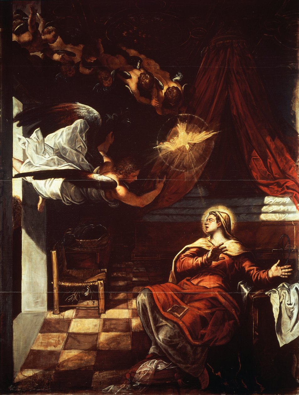Annunciation بواسطة جاكوبو روبوستي تينتوريتو