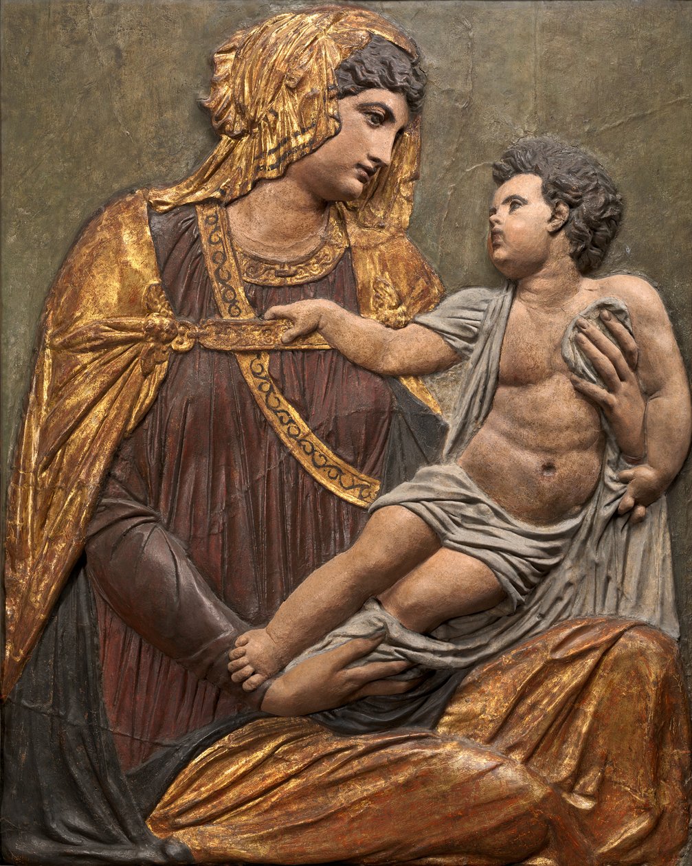 مادونا والطفل ، ج. 1550. بواسطة جاكوبو سانسوفينو
