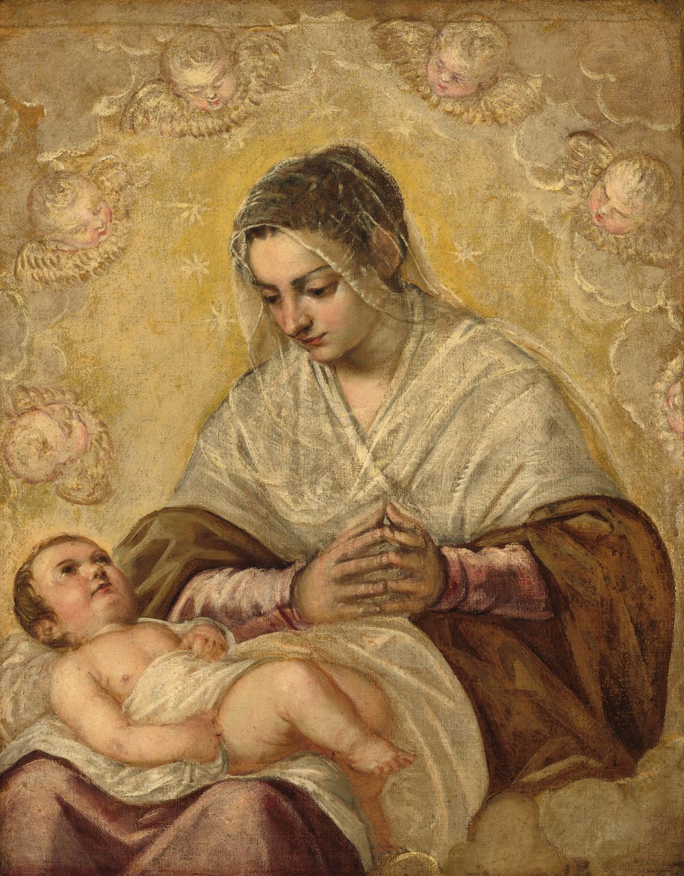 مادونا النجوم ، ج. 15751585 بواسطة جاكوبو تينتوريتو