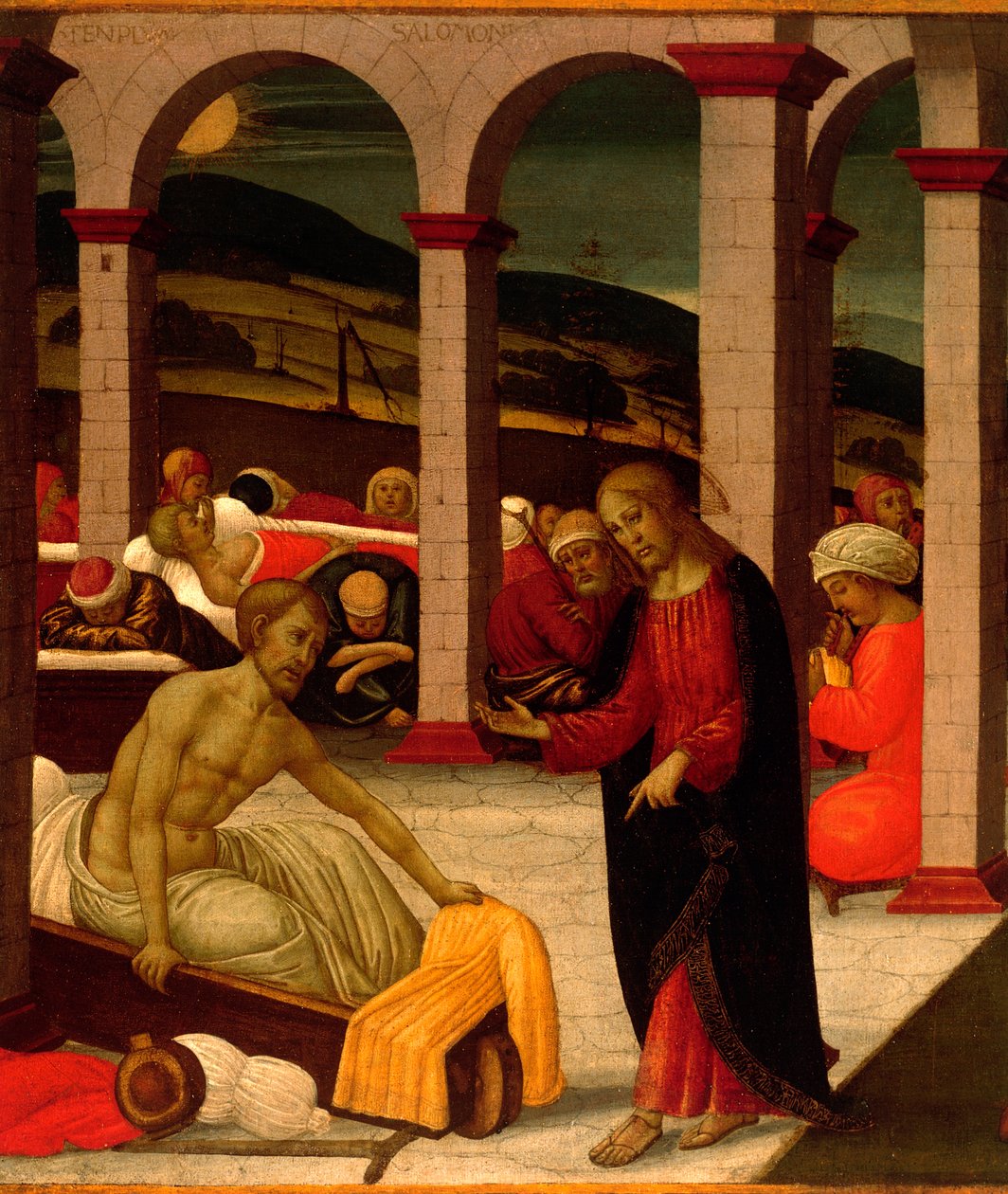 بركة بيثيسدا لجاكوبو ديل سيلايو (1441-1493) ، التفاصيل بواسطة Jacopo del Sellaio