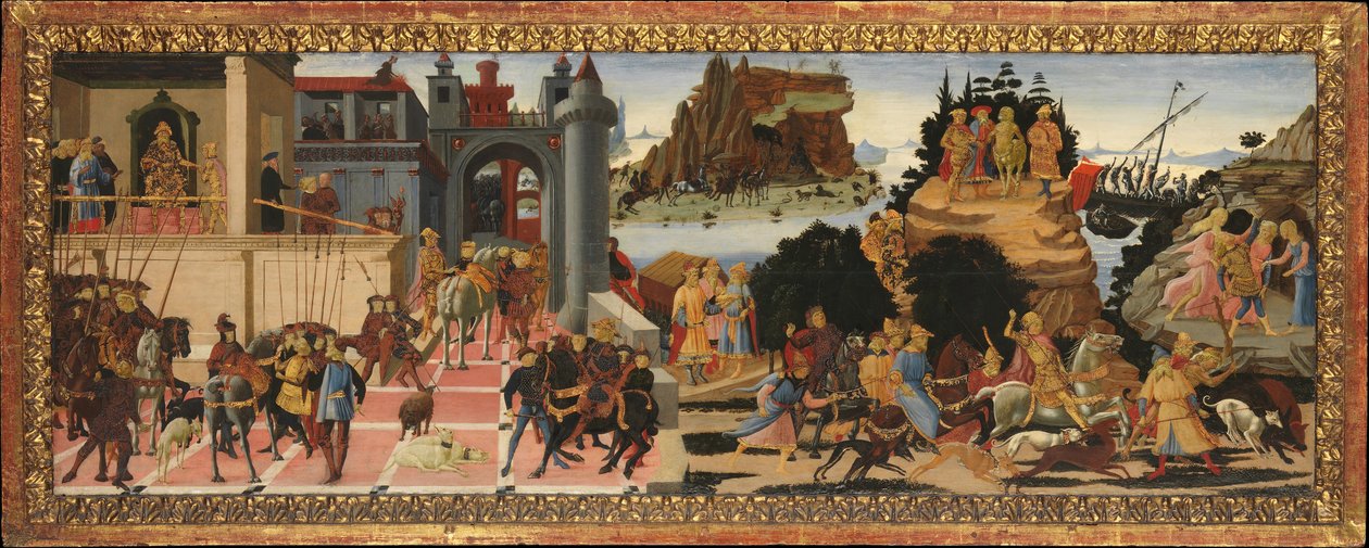 مشاهد من قصة رواد الفضاء ، كاليفورنيا. 1465. بواسطة Jacopo del Sellaio