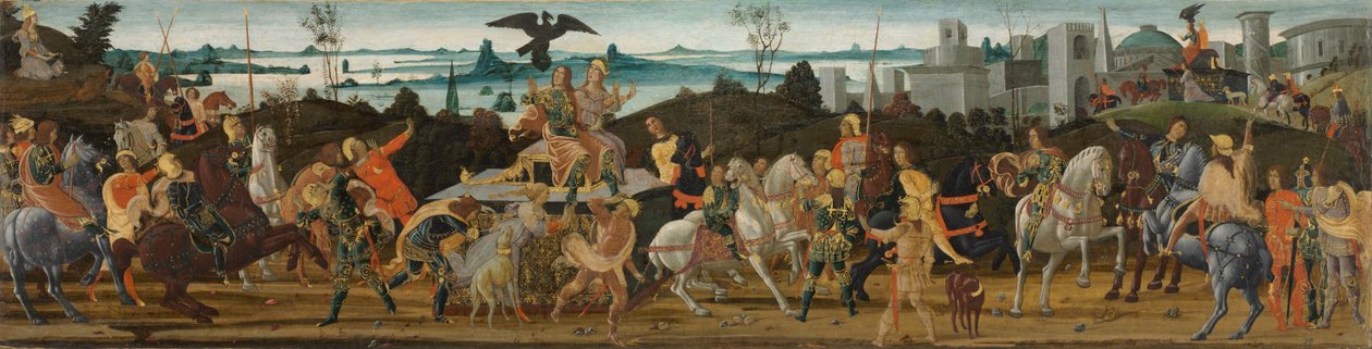 Tarquinius Priscus دخول روما بواسطة Jacopo del Sellaio