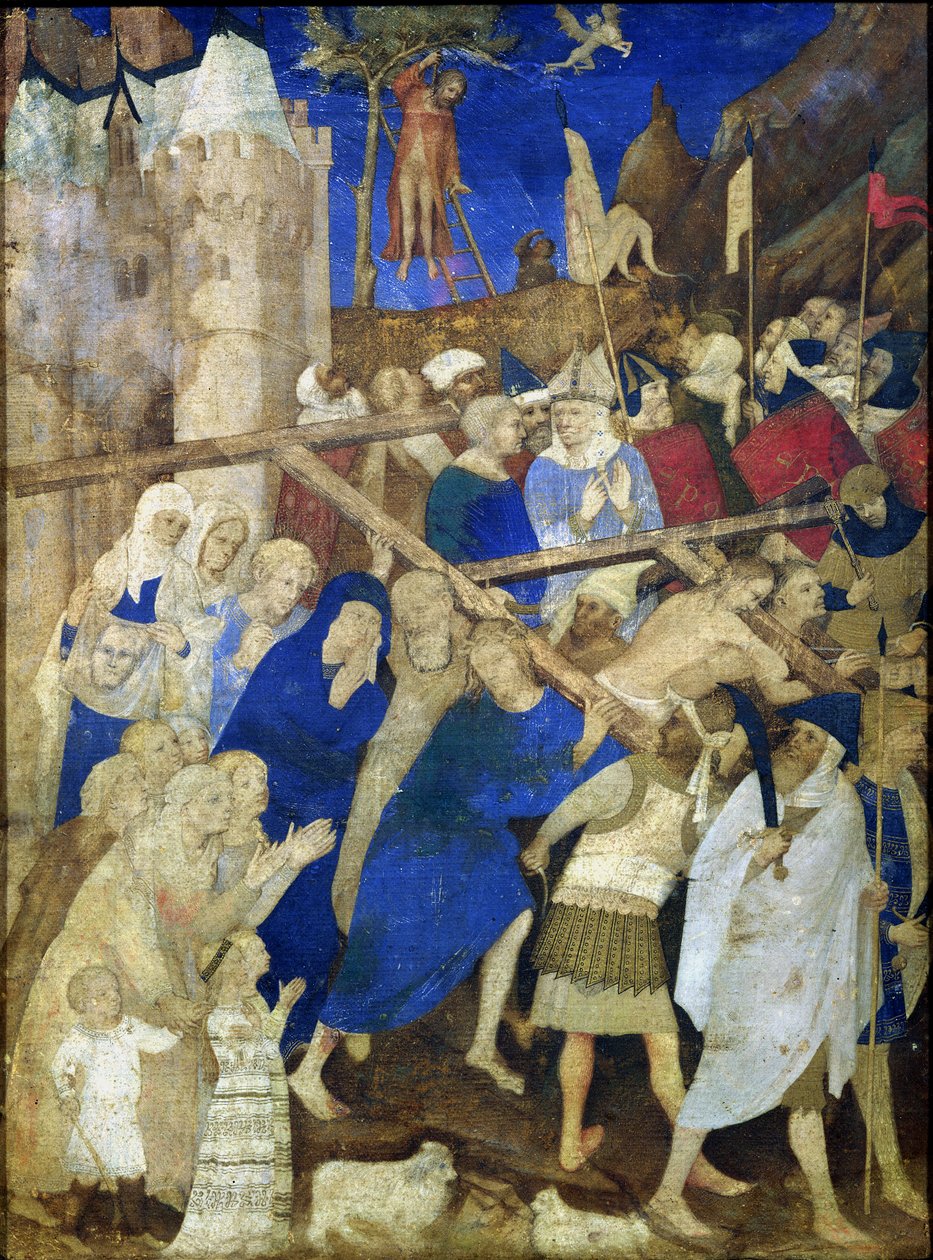 المسيح يحمل الصليب ، من Grandes Heures de Duc de Berry ، 1409 بواسطة Jacquemart de Hesdin