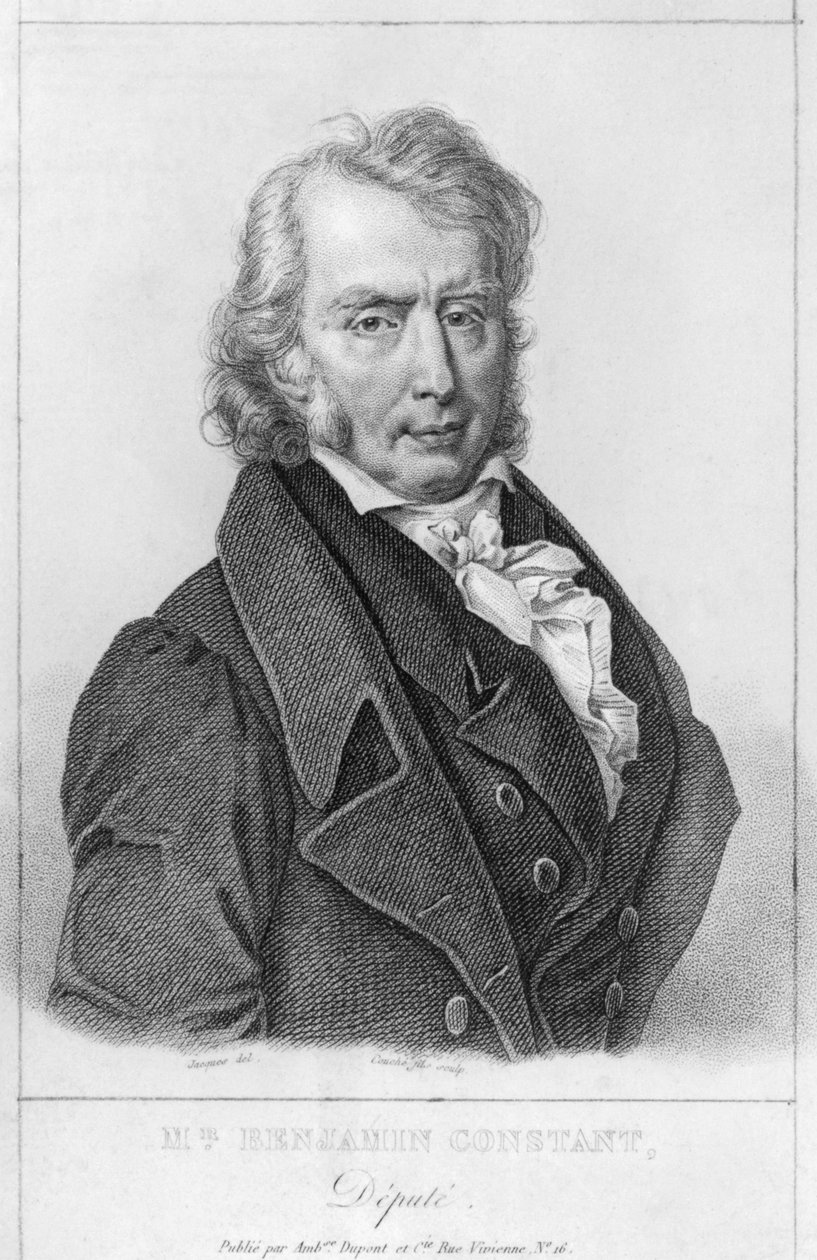 هنري بنجامين كونستانت دي ريبيك (1767-1830) نائباً ، نقشه لويس فرانسوا كوتش (1782-1849) بواسطة جاك