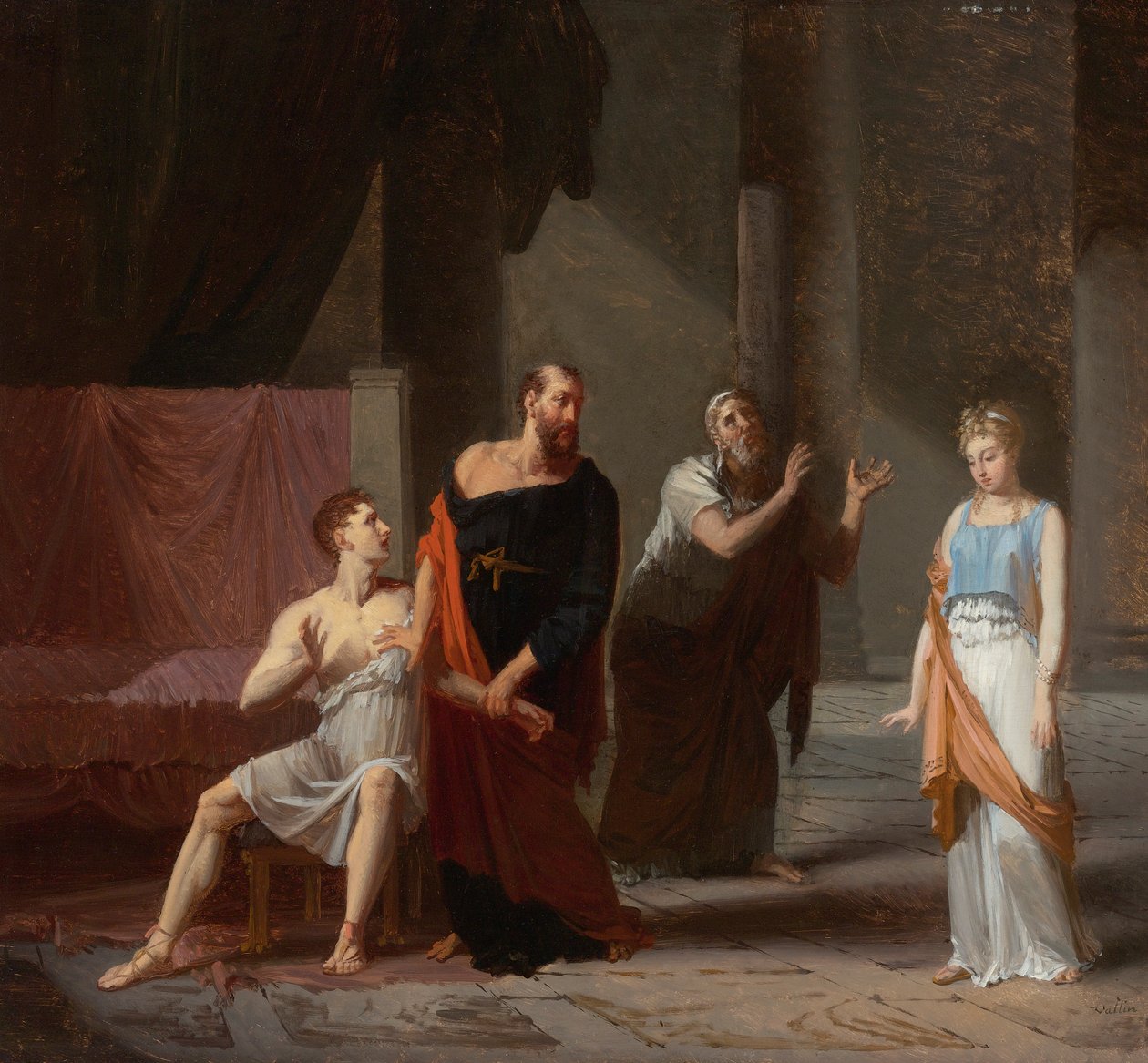 Antiochus و Stratonice بواسطة جاك أنطوان فالين