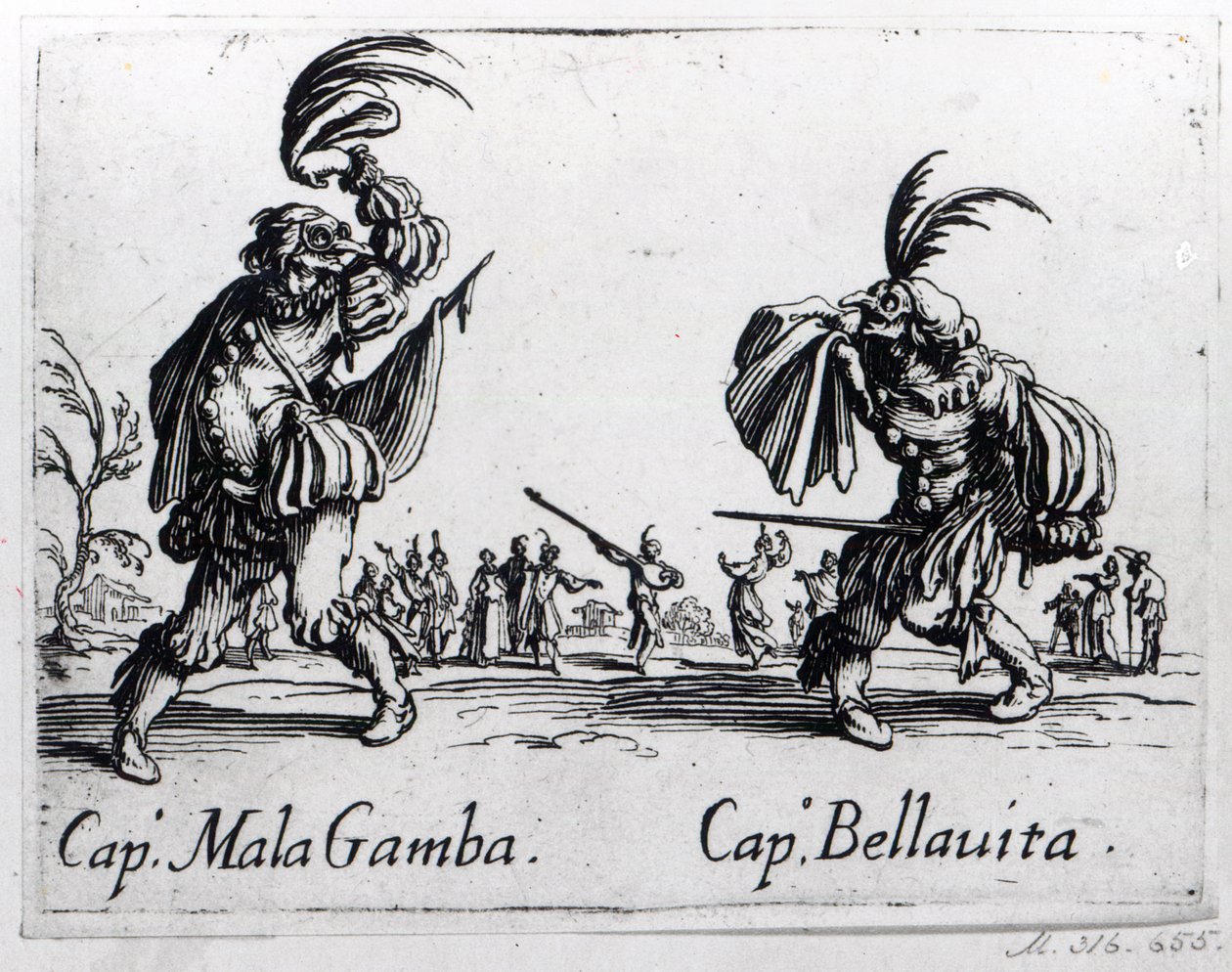 Balli de Sfessania ، c.1622 بواسطة جاك كالوت