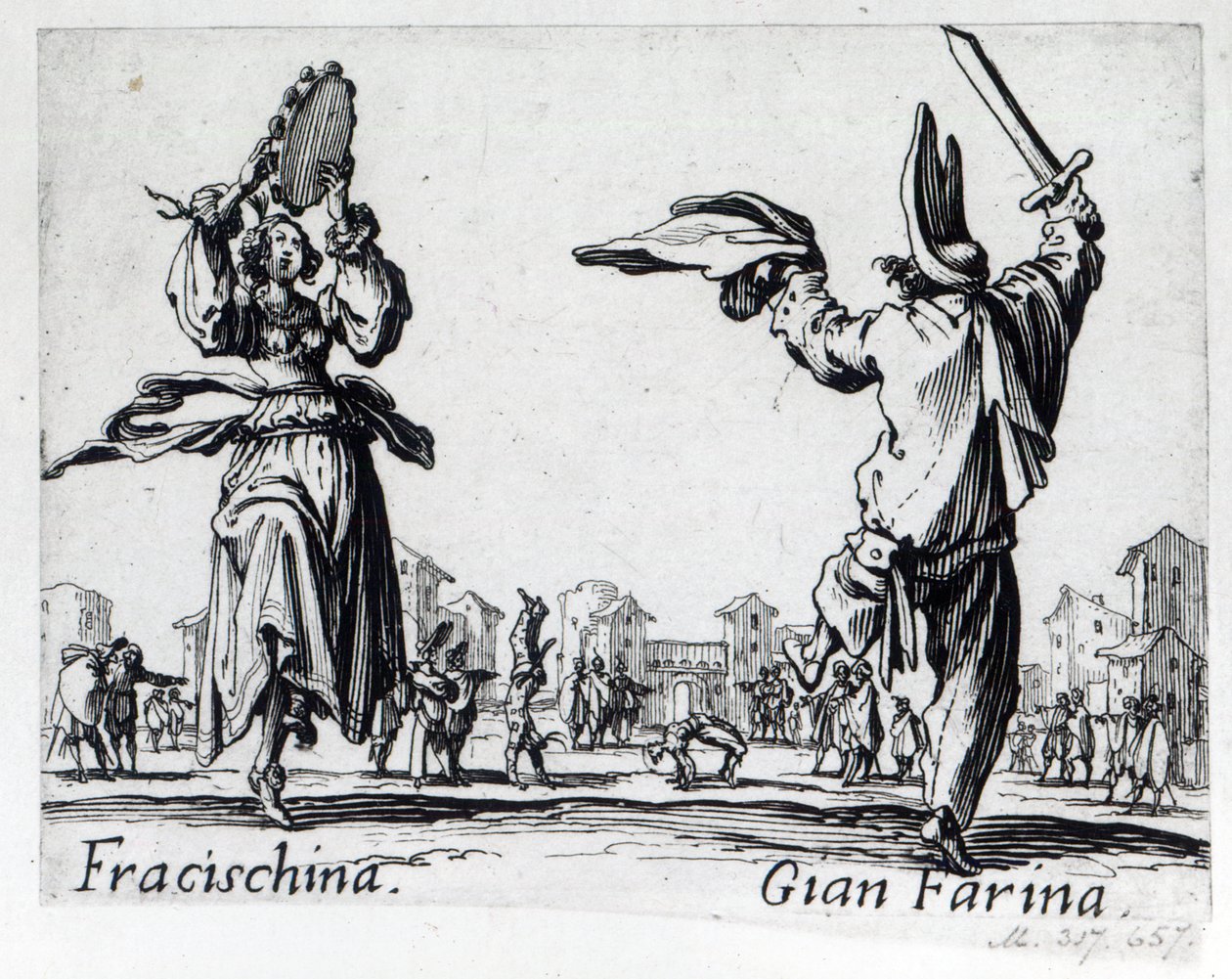 Balli de Sfessania ، c.1622 بواسطة جاك كالوت