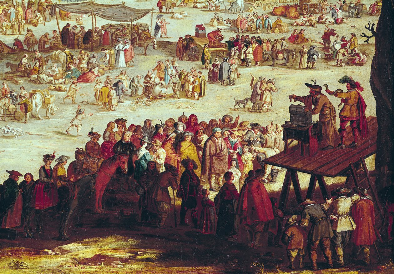 المعرض في إمبرونيتا ، تفاصيل الجانب الأيمن ، 1638 بواسطة جاك كالوت