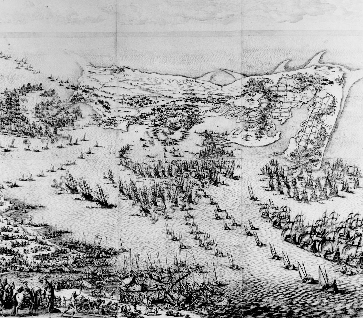 حصار قلعة سان مارتن دي ري في 1627 ، 1628-31 بواسطة جاك كالوت