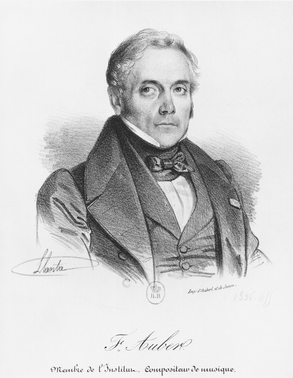 روح أوبير (1782-1871) بواسطة جاك فرانسوا Gauderique Llanta