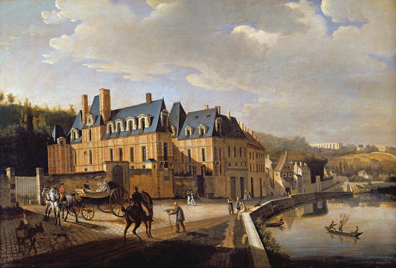Chateau de la Chaussee بالقرب من Bougival ، 1822 بواسطة جاك فرانسوا جوزيف سويباخ