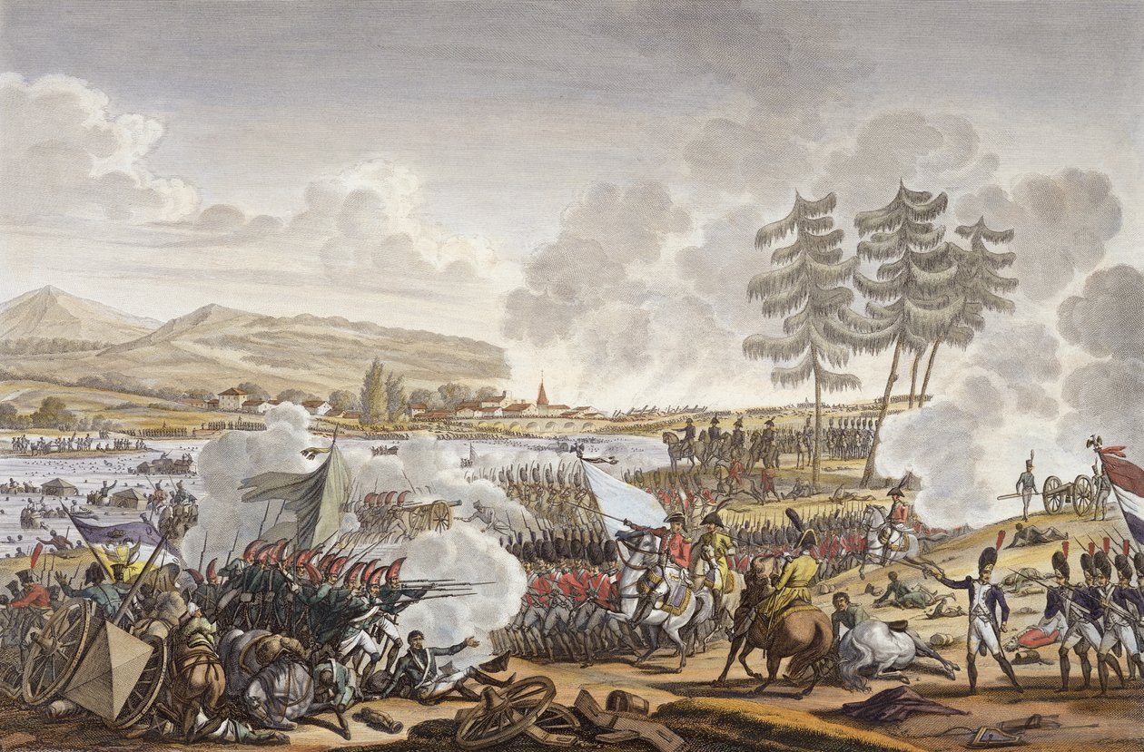 معركة فريدلاند ، 14 يونيو 1807 ، نقشها فرانسوا بيجوت (م 1775) (أكواتينت) بواسطة جاك فرانسوا جوزيف سويباخ