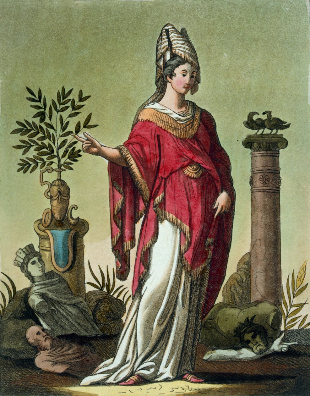 سيبيل إريتريا مع شعارها ، 1796 بواسطة جاك غراسيت دي سانت سوفير