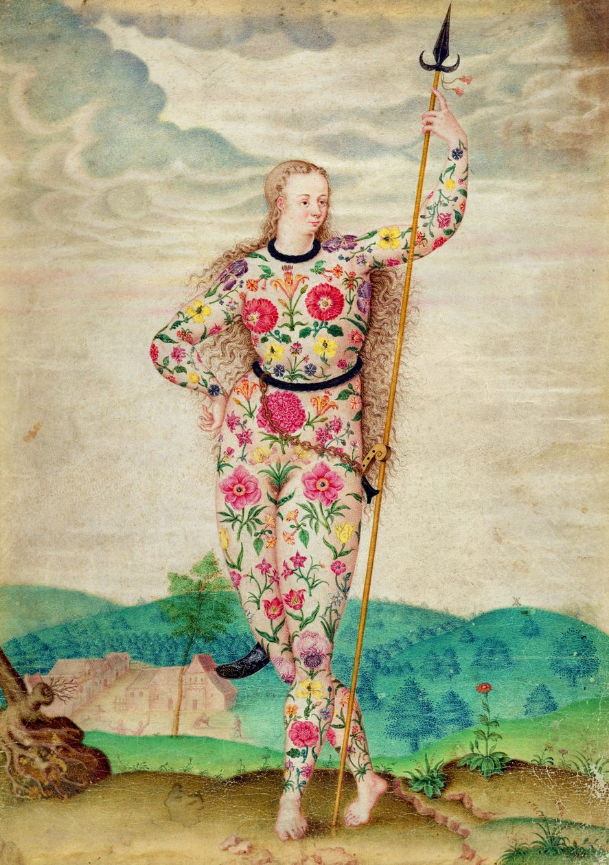 ابنة صغيرة للصغار ، c.1585 (مرحاض وغواش مع ذهب على الرق) بواسطة جاك لو موين